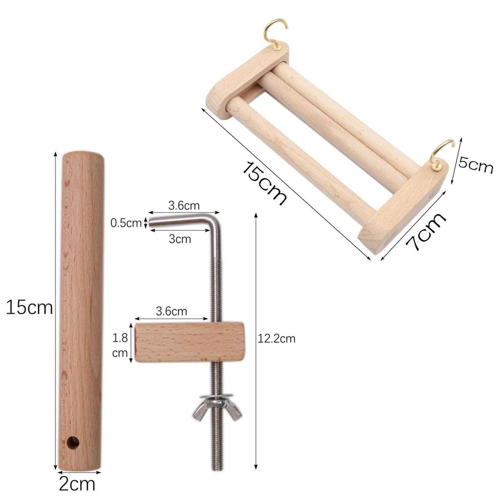 Peg Loom Braiding Weaving Racelets Weaving for Beginners Wooden Desk Clamp Set Yard Warping Weaving Loom Pegs Weaving Loom Kits