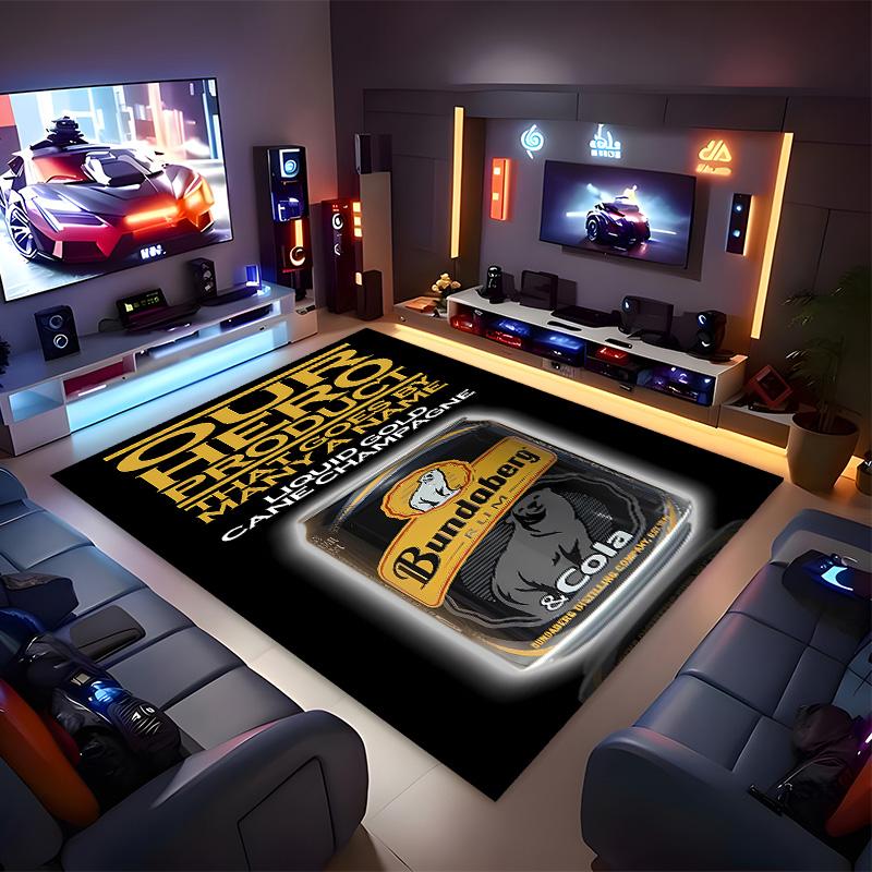 RUM B-Bundaberg Printed Absorbent Washable Carpet, Non-Slip Bathroom Mats, Kitchen Rugs, Yoga Mat,Living Room Entrance, Camping Picnic Rugs