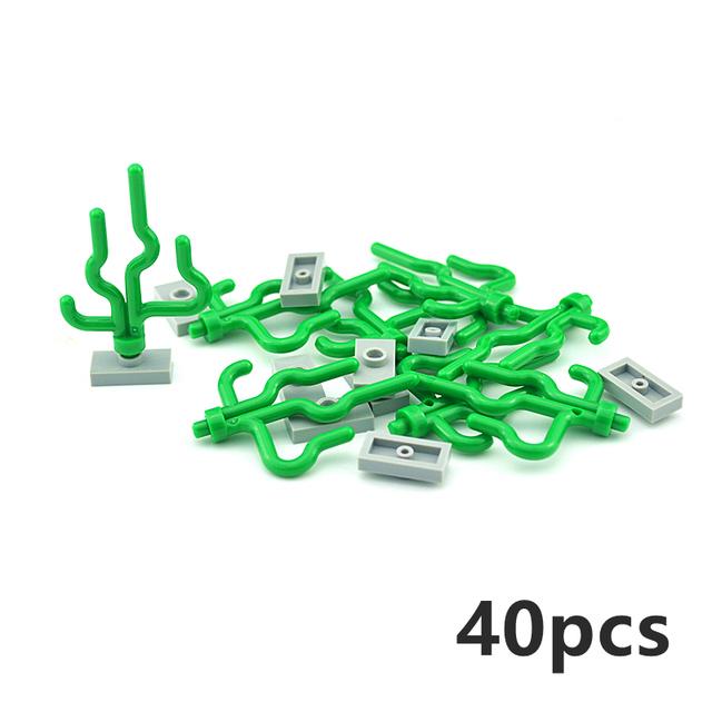 City Friend Accessories MOC Building Blocks Plant Bush Tree Flower Grass DIY House Parts Creative Bricks 3471 30176 32607 Toys