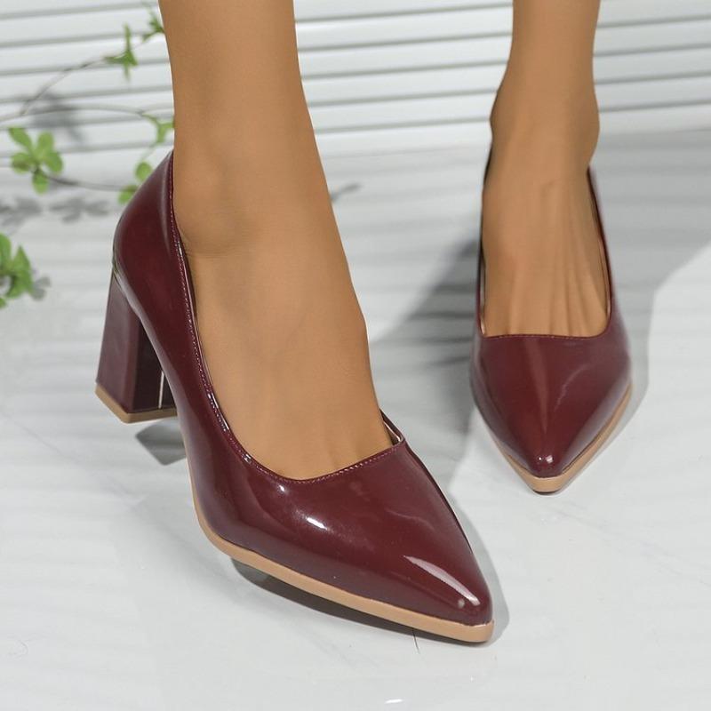 Fashion Heels Luxury Bridal Shoes Women Thick Heel Mary Jane Shoes New High Heels Women Pink Ladies Shoes Size 43