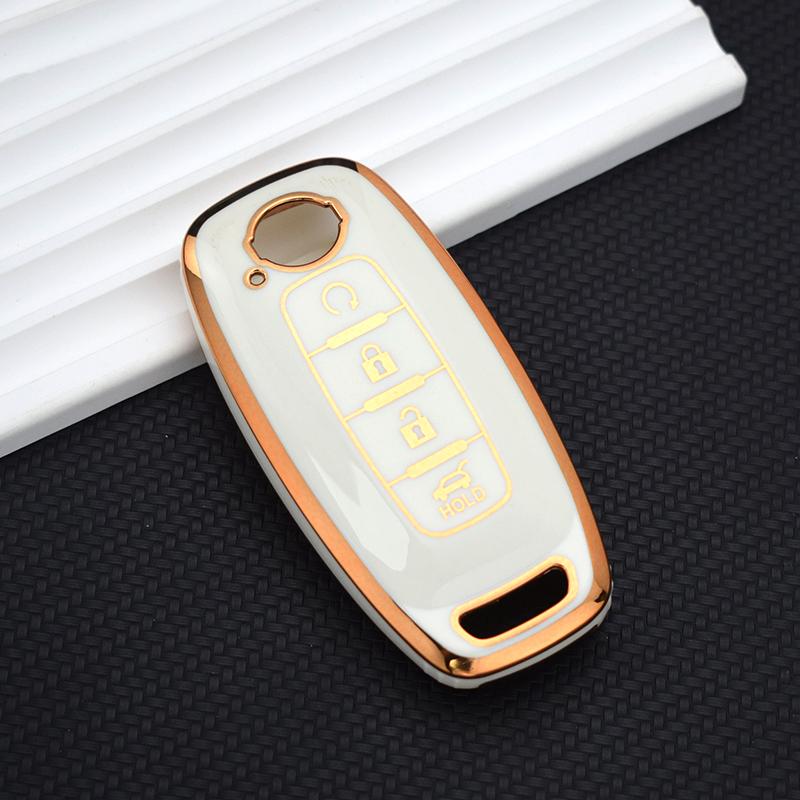 3 4 Buttons Tpu Remote Key Case Cover Shell Fob Holder Keychain For Nissan X-Trail T33 Qashqai J12 Teana Altima Ariya