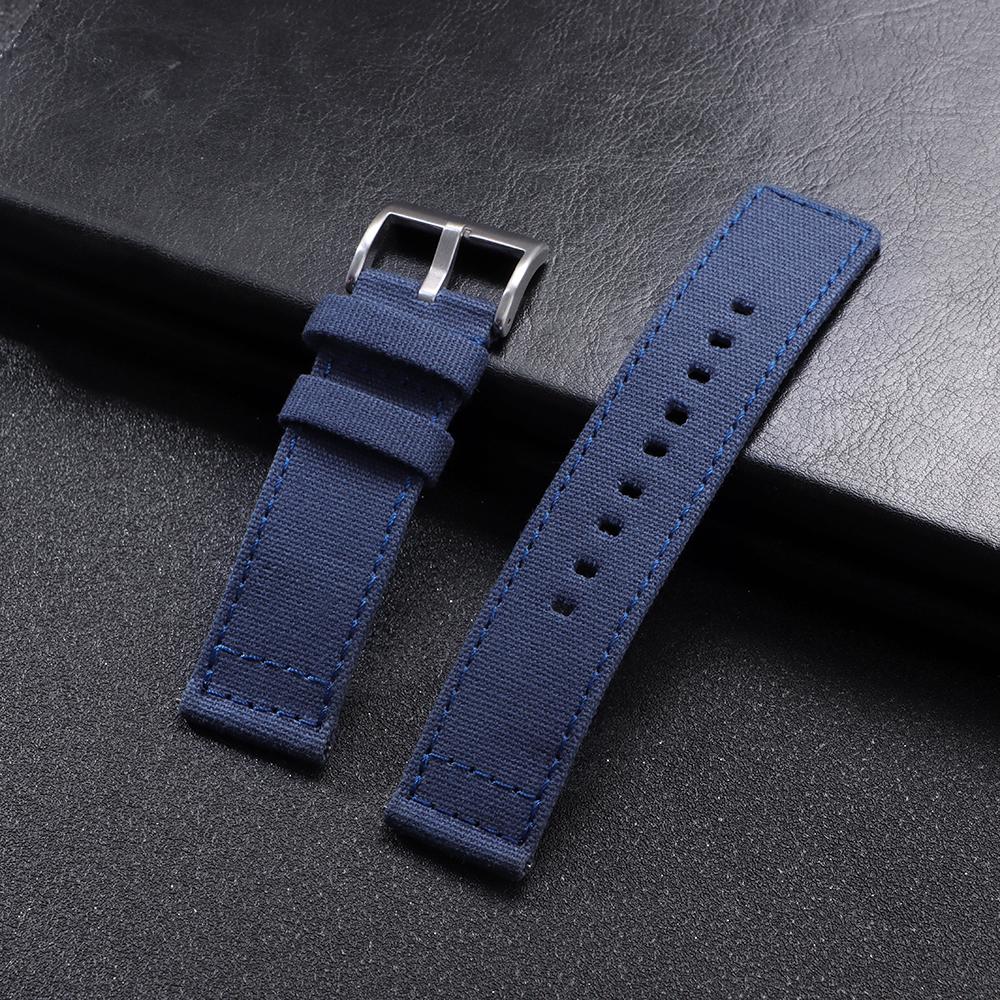 Nylon Canvas Watch Strap for IWC Pilot 20mm 22mm Sport Watchband Strap for Seiko for Rolex Wrist Belt Men and Women Bracelet