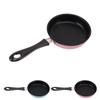 Μίνι Τηγάνι Ανοξείδωτο Αντικολλητικό Επαγωγικό Σκεύος Στρογγυλό Πρωινό Μικρό Τηγάνι για Αυγά με Μακριά Λαβή 12cm Μίνι Τηγάνι για Αυγά