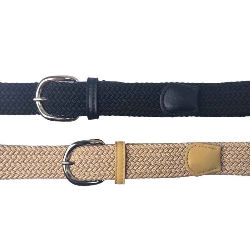 Elastic, Seamless, Invisible, Perforation-free Men's and Women's Fashionable, Versatile Elastic Canvas Jeans, Lazy Belt, Casual and Versatile