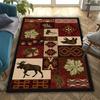 American Country Vintage Style Art Carpet Living Room Bedroom Sofa Large Area Decorative Mat Kids Play Soft Non-slip Rugs Gift