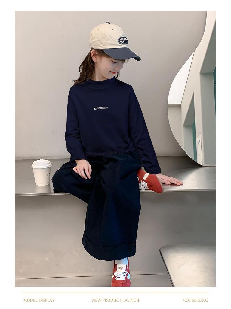 2025 Kids' Stylish Slim-Fit German Velvet Semi-High Neck Base Layer