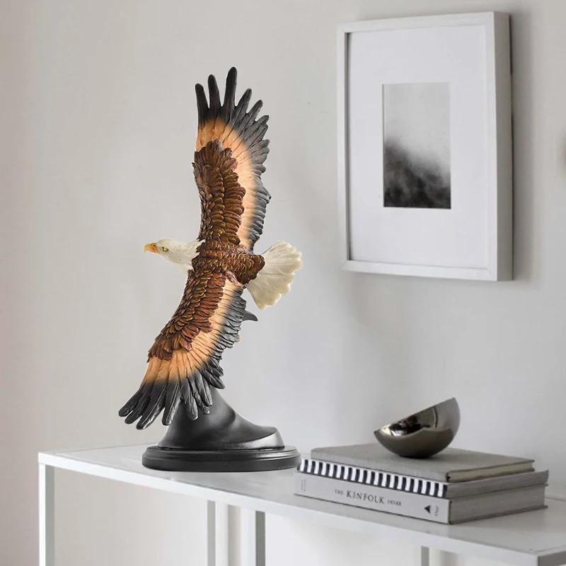 Adler Statue Skulptur Kreative Kunst Figur Adler Ornament für Tischmittelstücke Kamin Einweihung Büro Dekorativ