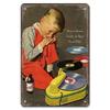 Vintage Kovové Plechové Značky Retro Hudební Plakáty Vinylová Deska Gramofon Kovová Plaketa Nástěnná Dekorace pro Kavárnu Bar Klub