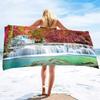 Microfiber Beach Towel, Sand Free Beach Blanket, Quick Dry Sand Free Lightweight Large Oversized Beach Towel Waterfall Print