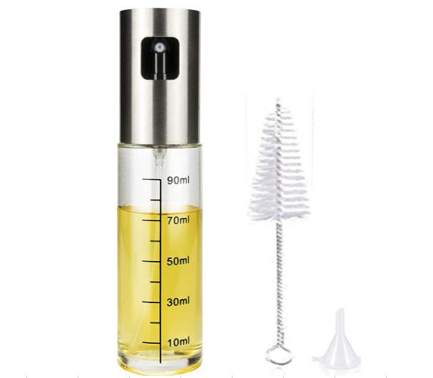 Oil Sprayer for Cooking Olive Oil Spray Bottle Mister Refillable with Scale Air Fryer Accessories for Kitchen Baking BBQ Frying