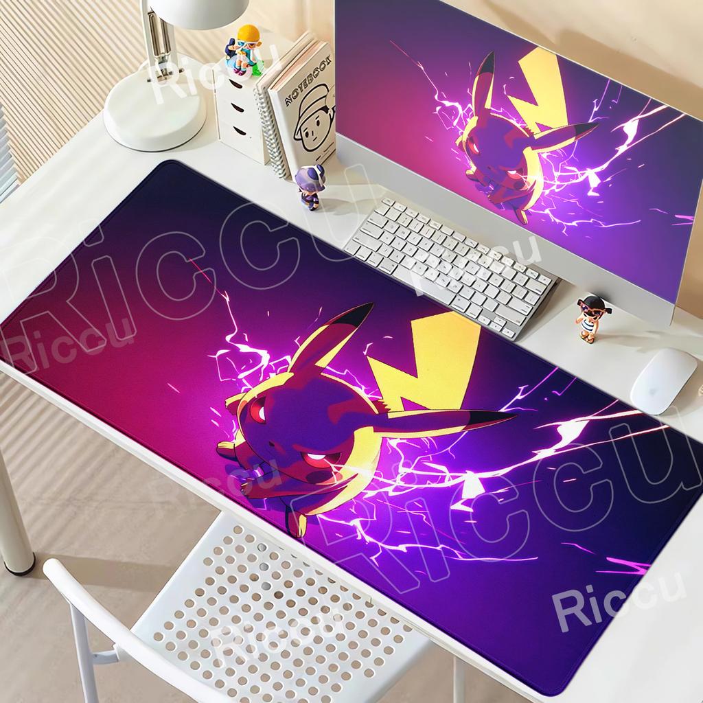 HD print XXL Mouse Pad Anime Gaming PC Accessories Large Carpet Gamer Computer Keyboard Rubber Pokemon Pikachu Expand Desk Mat