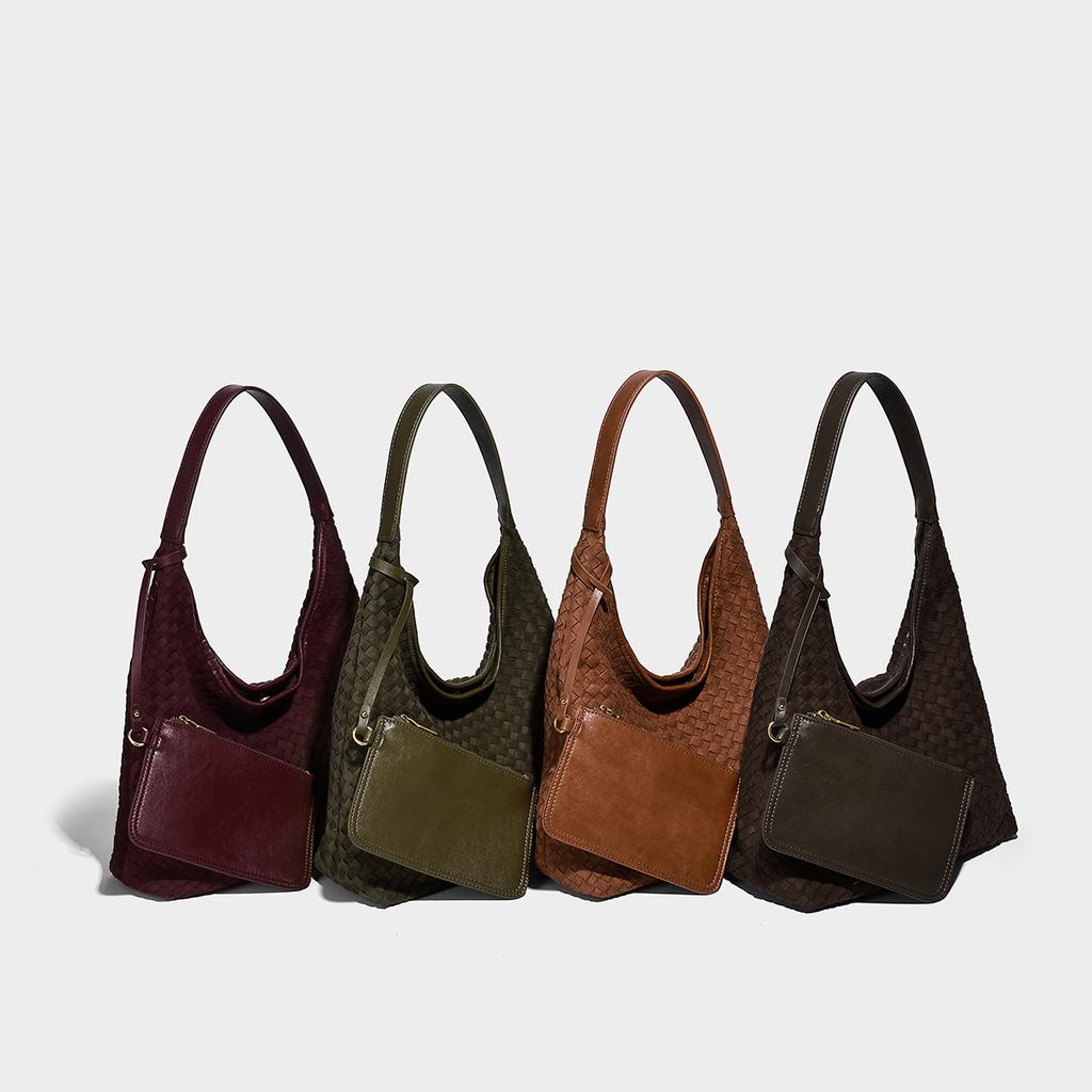 Microdermabrasion Handwoven Commuter Tote Bag 2025 New Simple Large Capacity Women's Bag Niche Design Underarm Bag