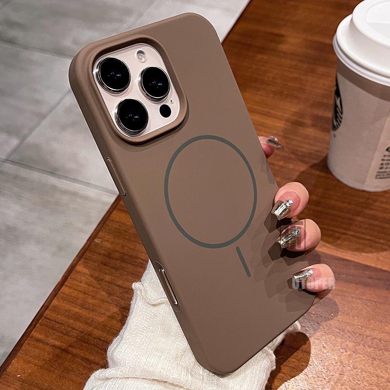 

Роскошный официальный магнитный жидкий силиконовый чехол MagSafe для iPhone 16 15 14 11 12 13 Pro Max Plus тонкий мягкий противоскользящий защитный чехол for iPhone 16 ProMax