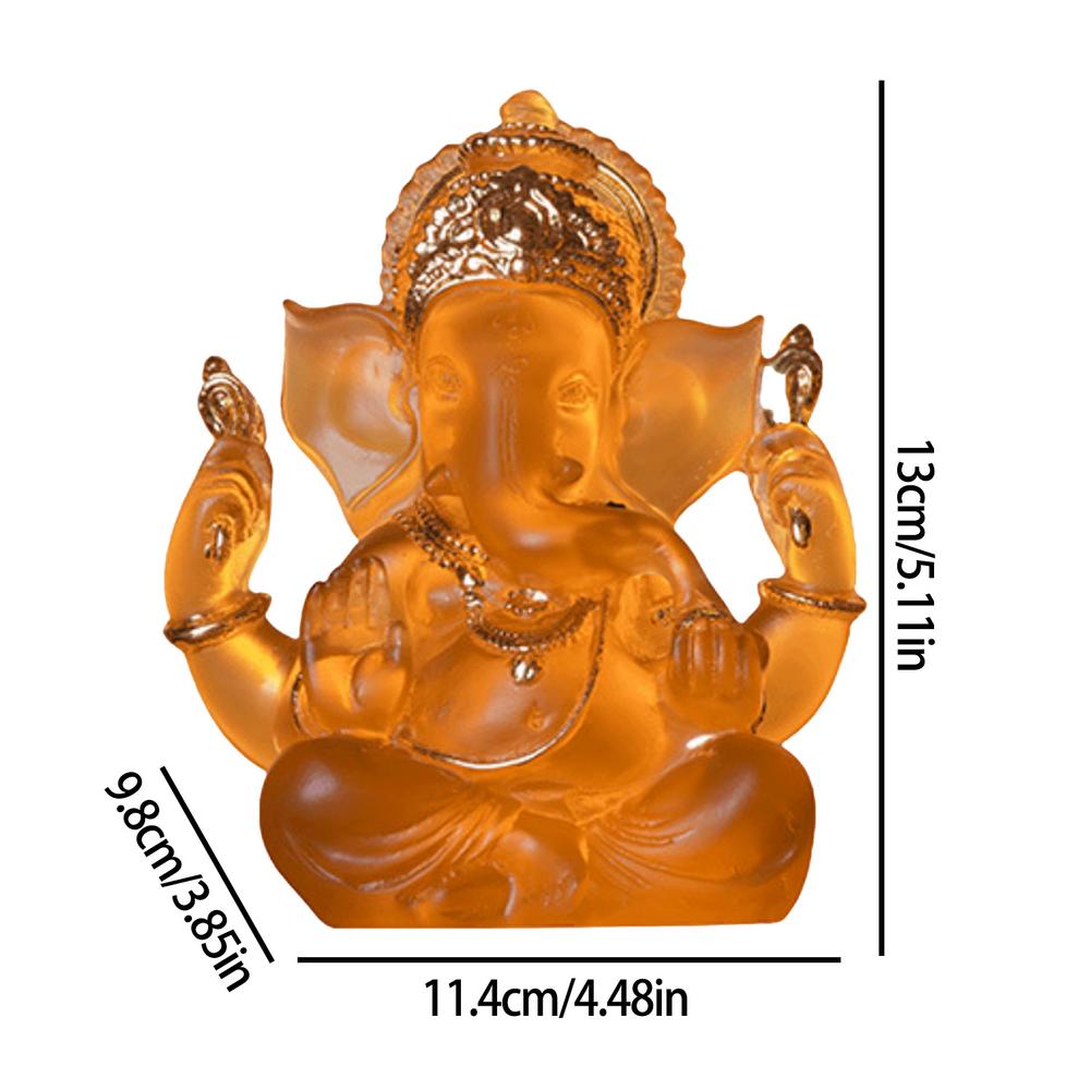Статуэтки Ганеши Маленькая Креативная Фигурка Орнамент Бог Слон Скульптуры Маленькие Фигурки Фэншуй Статуэтки Для Домашнего Декора