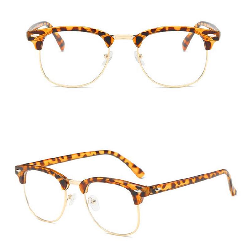 Anti-radiation Optical  Eyeglasses Stylish Computer Glasses Classic Browline Frame Retro Glasses Anti-blue Light Unisex