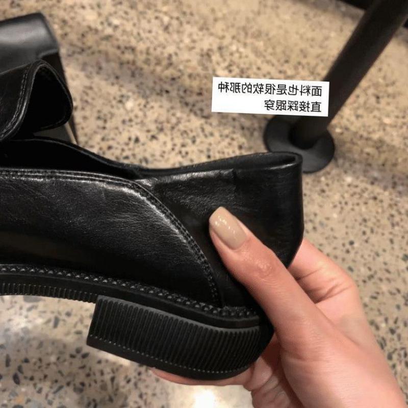 Huizhou women's shoes spring and autumn new platform small leather shoes women's single shoes