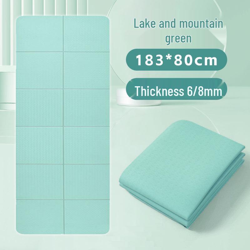 Foldable Non-Slip Yoga & Fitness Mat for Exercise, Gym, and Student Naps