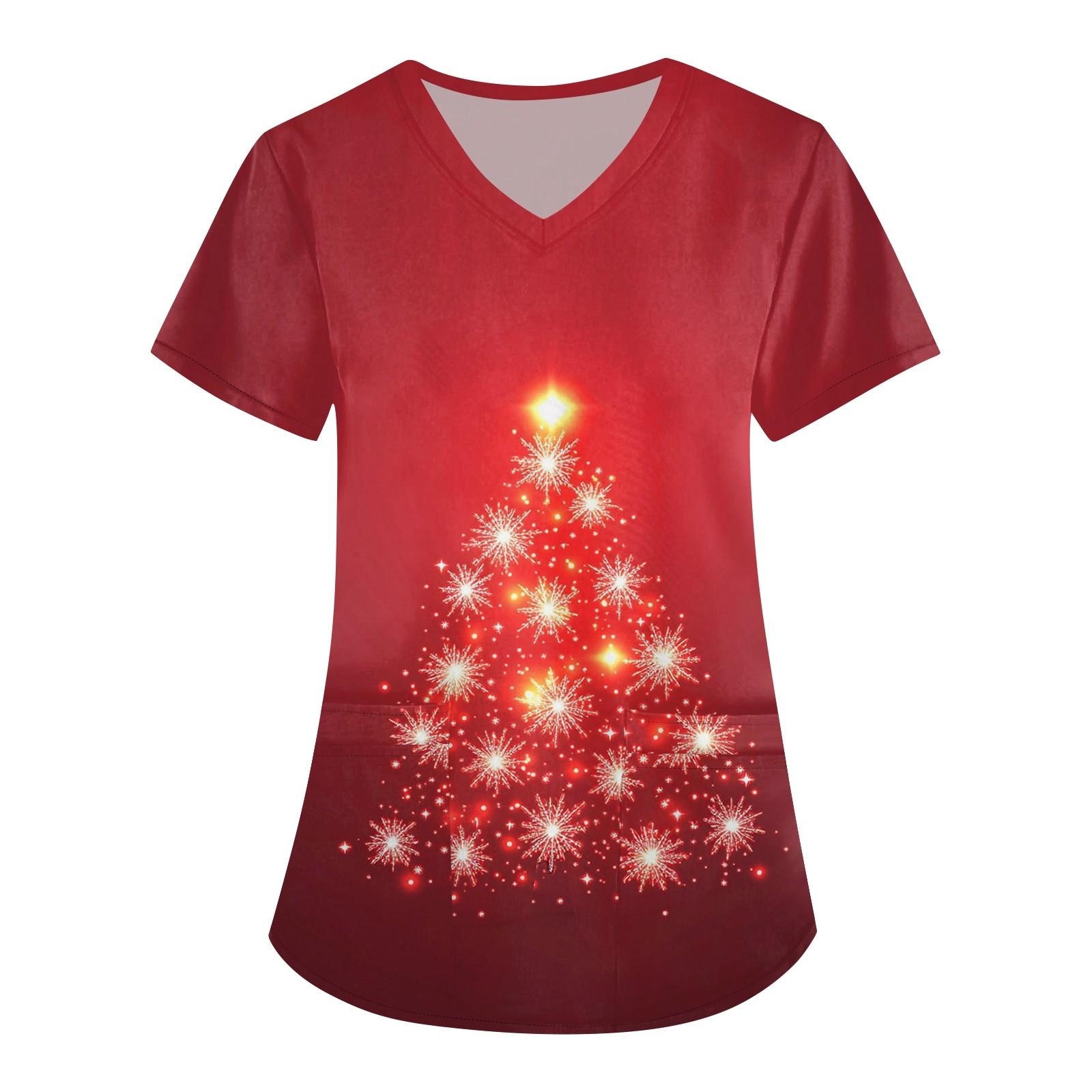 

Женское платье Lady Care, топ с рождественским принтом XL красный