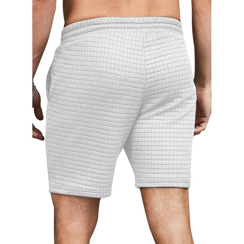 Summer Shorts Men's Outwear Loose New Solid Colour Small Square Sports Leisure Straight Trousers