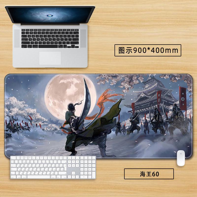 High Definition Printed New Boys Office ONE PIECE Leather Mouse Pad Anime Game Roronoa Zoro Computer Keyboard Desktop Table Mat