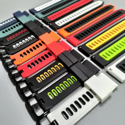 Silicone Strap for COROS APEX 2 Pro Watch Band for COROS PACE 3 2/APEX 46mm 42mm/APEX 2 Two-Tone Bracelet 20mm 22mm Accessories
