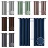 Curtain Blackout Insulated Bedroom Living Room Solid Color Curtains Decor Window