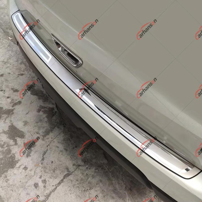 For Nissan Qashqai J11 2017- Trunk Trim Car Rear Bumper Protector Door Sill Cover Auto Stickers Styling Accessories