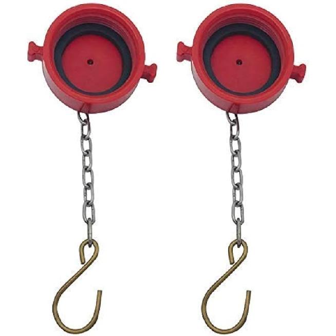 

Счастливое дерево (2 шт.) 2-1/2 NST/NH Пластиковый соединитель для пожарного шланга, заглушка стояка с цепью, пожарное оборудование, красная пластиковая противокражная заглушка FDC 1.5 Inch