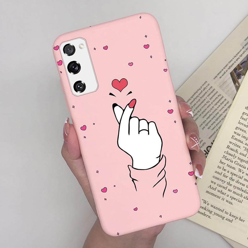 Case for Fundas Samsung Galaxy S20 FE S 20 FE S20FE Case Samsung S20 FE Phone Silicone Flower Cute Soft Back Cover Cases Bumper