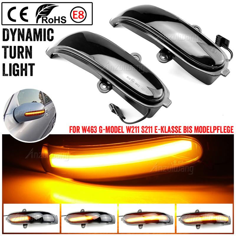 For Mercedes Benz E-class W211 S211 G-class W463 Rearview Mirror Indicator Repeater Lamp LED Dynamic Turn Signal Light