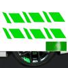 6Pcs Reflective Car Wheel Rim Vinyl Stickers Hash Mark Stripe Racing Wheel Hub Decals for Size 18" - 21" decorative sticker
