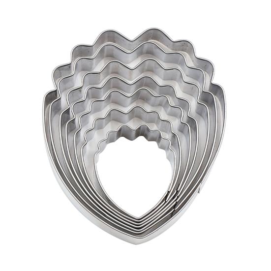 7Pcs Peony Flower Cookie Cutter Cake Mold Decorating Fondant Bread Baking Tool