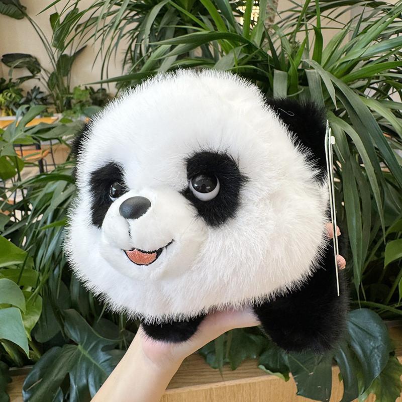 Cute Panda Plush Toy Stuffed Animal Doll Realistic Gift For Girlfriend 23cm