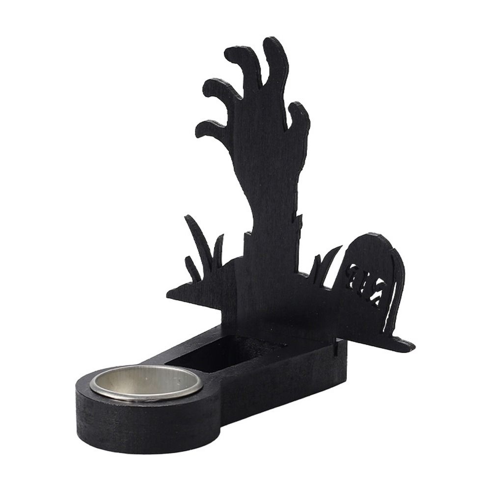 

Funny Halloween Candlestick Holder Black Shadow Stand Candle Holiday Gifts Style 3