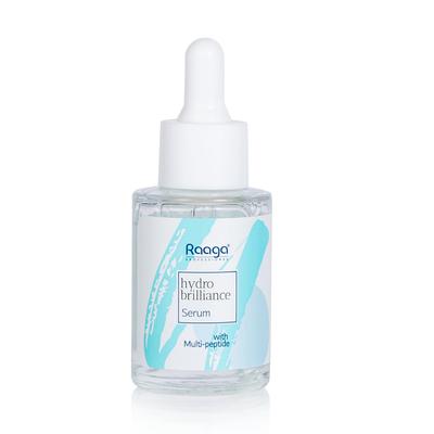 Raaga Professional Hydro Brilliance Multi Peptide Face Serum For Deep Hydration Radiance Lightweight Fast Absorbing 30 Ml