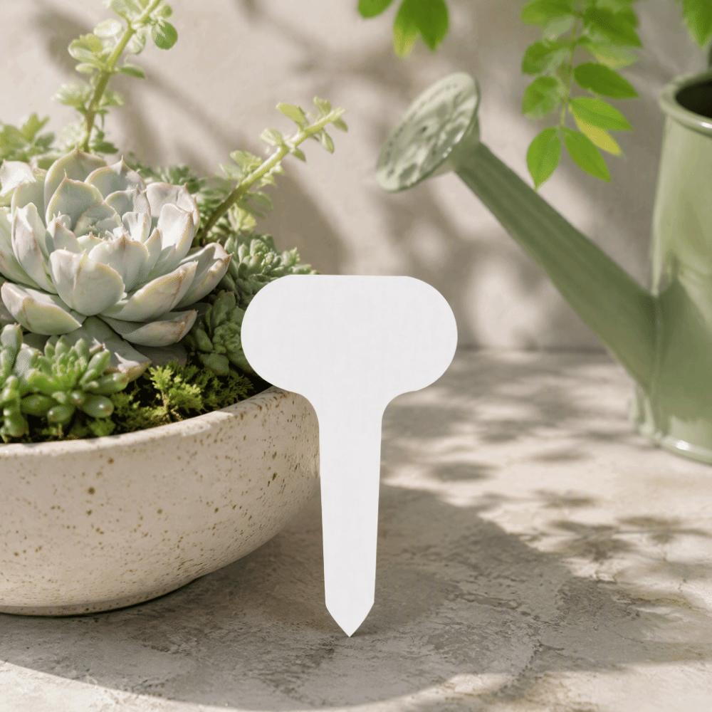 100pcs 5x7cm Plant Tags White Garden Labels Practical Plant Labels For Garden