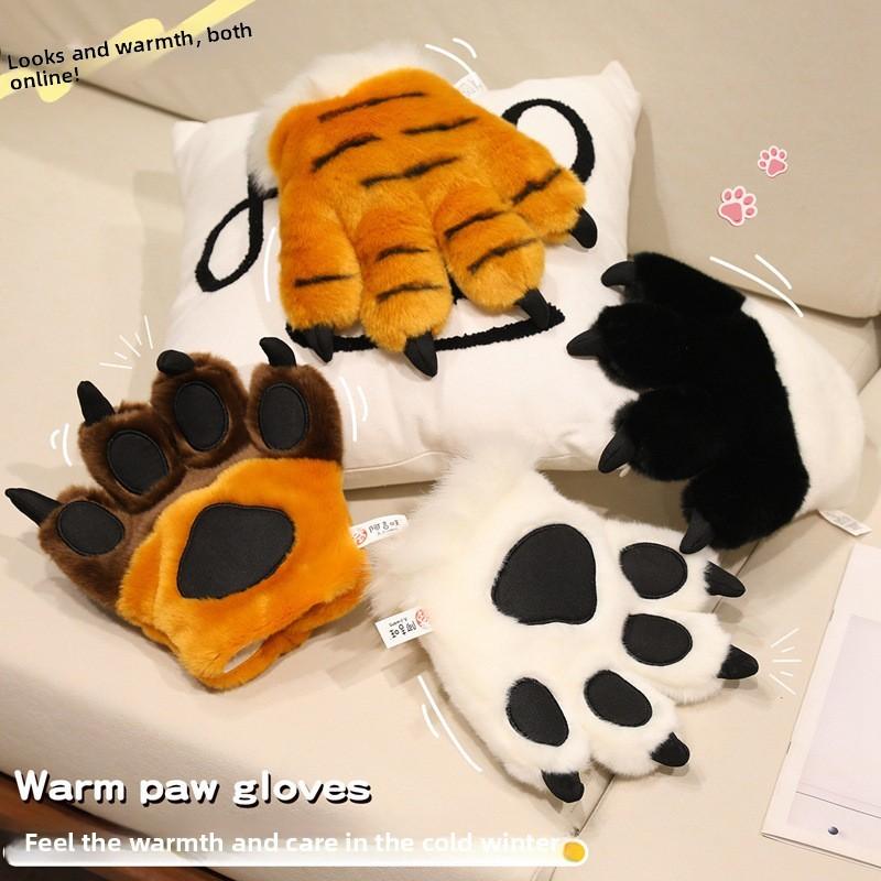 Plush Tiger Claw Hand Puppet With Soft Short Plush For Cosplay And Gift Ideas