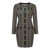 Sexy Slim Fit Elegant Button Dress Autumn Winter Import New Dress