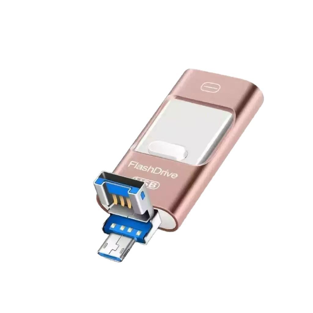 Three-in-One Mobile Phone U Disk: Apple Lightning, Huawei, Android OTG Compatible (1TB/2TB)