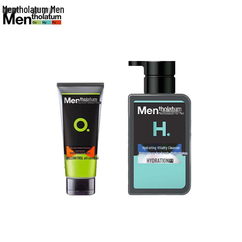 

Mentholatum Men s Facial Cleanser Duo: Charcoal & Hydrating