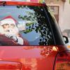 Weihnachtsmann-dekorierte Autoaufkleber, selbstklebende PVC-Weihnachtsdekoration Autoaufkleber, lustige Weihnachtsmann-Aufkleber