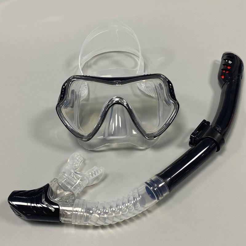 Unisex Large Frame Silicone Diving Mask & Snorkel Set