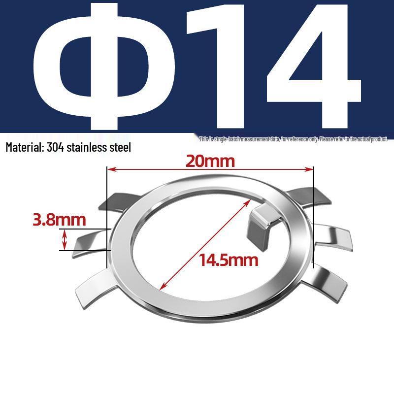 65MN Manganese 304 Stainless Steel Six-Claw Anti-Loosening Lock Nut Washer