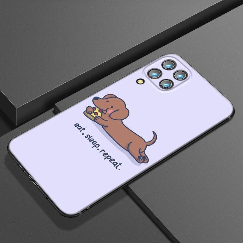 Dachshund Dog Love Phone Case For Samsung Galaxy A21 A30 A50 A52 S A13 A22 A32 4G A23 A33 A53 A73 5G A12 A31 A51 A70 A71 A72