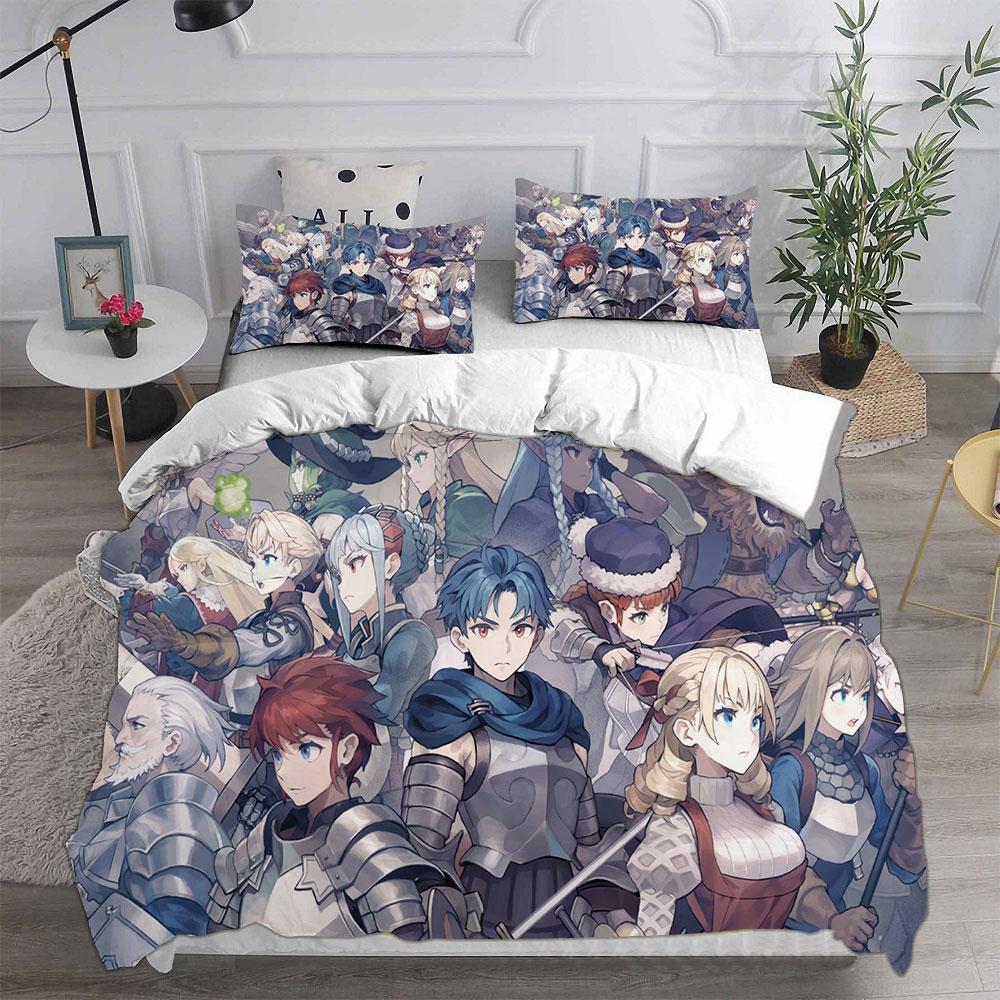 3D Printed Game Unicorn Overlord Bedding Sets Comforter Quilt Bed Cover Duvet Cover Pillow Case 2-3 Pieces Sets Kids Adult Size