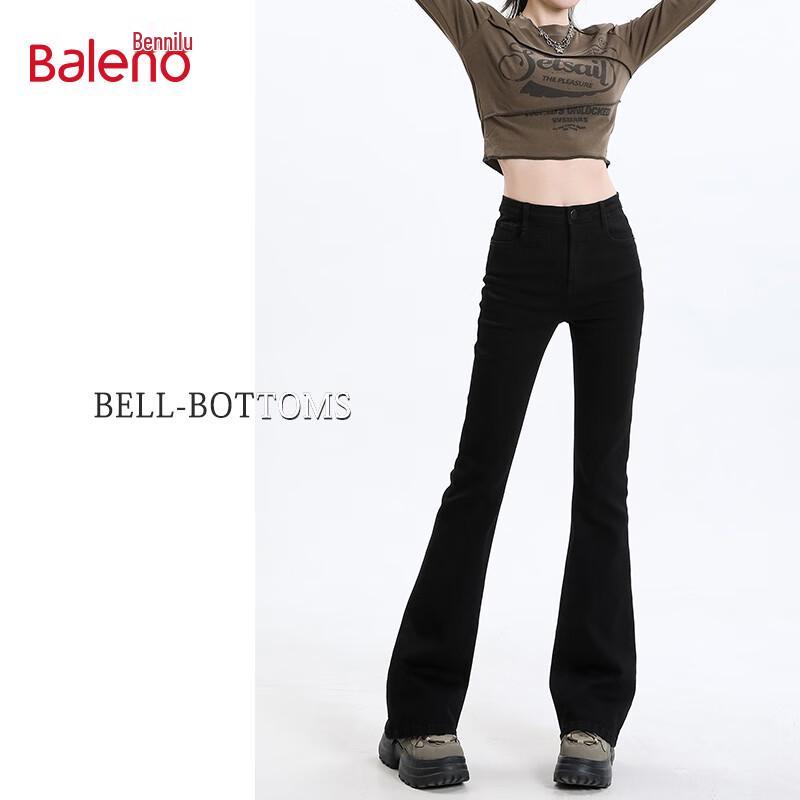 

Baleno 2025 Autumn Women s High-Waist Flare Jeans XL