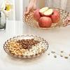 Zhinianhua Pearlescent European Style Glass Fruit Plate