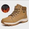2024 Autumn/Winter Large Size Martin Boots - High Top, Casual Cotton Hiking & Workwear Shoes