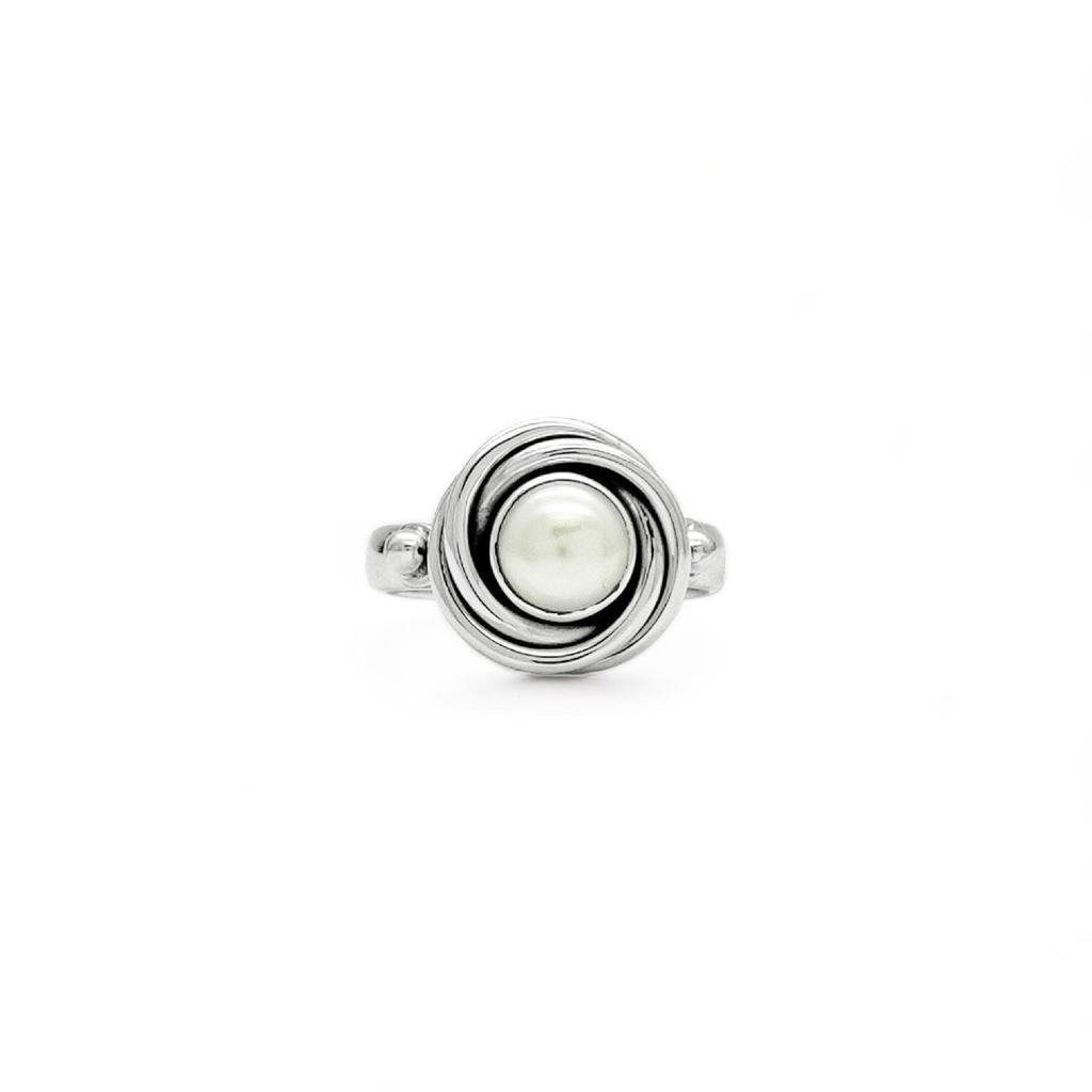 Dainty Pearl Ring: 925 Sterling Silver Jewelry, June Birthstone