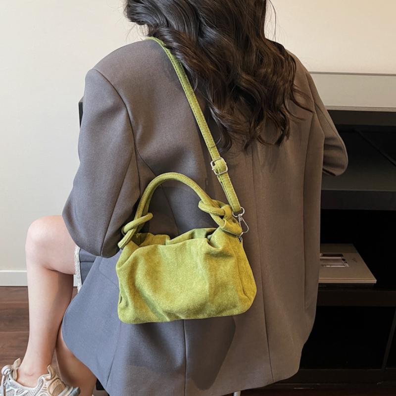 Retro Suede Simple Crossbody Bag Women Handle Bag Casual Comfortable And Versatile Texture Shoulder Commuting Bag